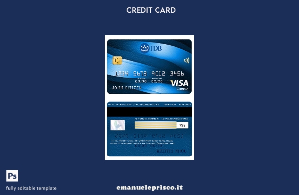 modello di carta classico per visto Laos Joint Development Bank in stile verific